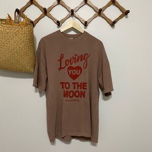 Loving You Brown Graphic Tee